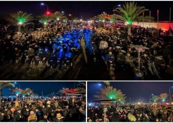 بەرزڕاگرتنی یادی شەهیدان سولێمانی و موهەندیس لە نزیک فڕۆکەخانەی بەغدا