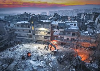 ژمارەی قوربانیانی بومەلەرزەکەی سوریا گەیشتە 3 هەزار و 553 کەس