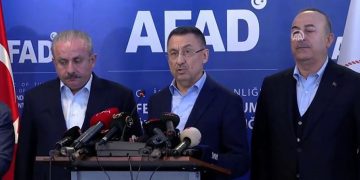 جێگری ئەردۆغان: لە بومەلەرزەکەی تورکیا 284 کەس گیانیان لە دەستداوە