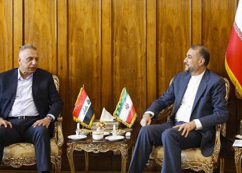 کۆبوونەوەی مستەفا کازمی و وەزیری دەرەوەی ئێران لە تاران