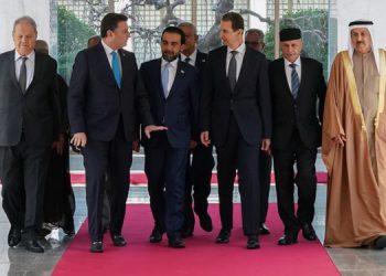 چاوپێکەوتنی سەرۆکی پەرلەمانی وڵاتانی عەرەبی لە گەڵ بەشار ئەسەد