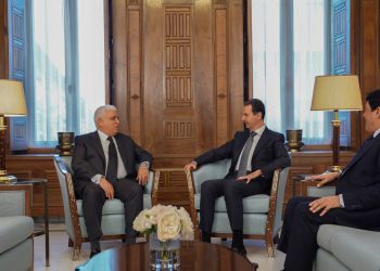 کۆبوونەوەی سەرۆکی دەستەی حەشدی شەعبی و سەرۆک کۆماری سوریا