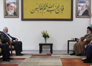 کۆبوونەوەی ئیسماعیل هەنیە و سەید حەسەن نەسروڵڵا لە لوبنان