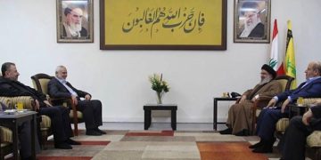 کۆبوونەوەی ئیسماعیل هەنیە و سەید حەسەن نەسروڵڵا لە لوبنان