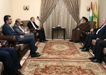 کۆبوونەوەی وەزیری دەرەوەی ئێران و سەید حەسەن نەسروڵڵا