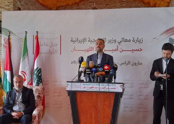 ئەمیر عەبدوڵڵاهیان: لە بەرامبەر ڕژێمی زایۆنیستی پاڵپشتی لە خۆڕاگریی لوبنان دەکەین