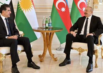 کۆبوونەوەی نێچیرڤان بارزانی و ئیلهام عەلیێف لە باکو