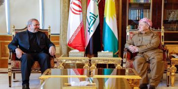 باڵیۆزی ئێران لە گەڵ سەرۆکی پارتی دیمۆکراتی کوردستان کۆبووە