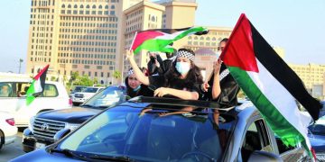 قەتەرییەکان پشتیوانی خۆیان بۆ گەلی فەڵەستین دووپات کردەوە