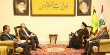 کۆبوونەوەی وەزیری دەرەوەی ئێران و سەید حەسەن نەسروڵڵا لە بەیروت