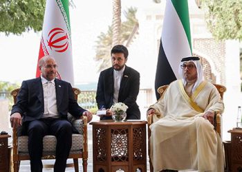 سەرۆکی پەرلەمانی ئێران سەردانی ئیماراتی کرد