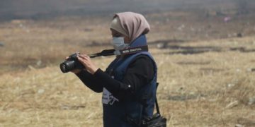 شەهیدبوونی 64 پەیامنێری فەڵەستینی لە شەڕی غەززە