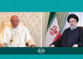 پەیامی ڕەئیسی بۆ پاپا: مەسیح (د.خ) پێغەمبەری ئاشتی و دۆستایەتییە و ئایینەکەی دژایەتی ستەم و یارمەتیدانی ستەملێکراوانە