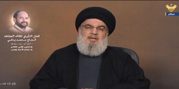 نەسروڵڵا: دەرفەتێکی مێژوویی بۆ دەرکردنی داگیرکارانی تاوانبار کەوتووەتە بەردەم عێراقییەکان