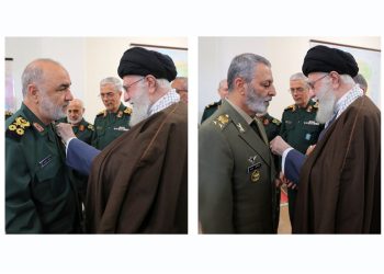 میدالیای فەتح بە فەرماندەکانی ئەرتەش و سوپای پاسدارانی ئێران بەخشرا