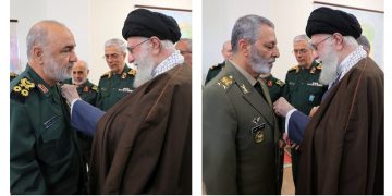 میدالیای فەتح بە فەرماندەکانی ئەرتەش و سوپای پاسدارانی ئێران بەخشرا