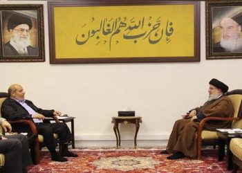 کۆبوونەوەی شاندێکی حەماس و سەید حەسەن نەسروڵڵا