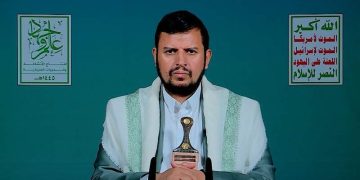 سەرۆکی ئەنساروڵڵای یەمەن: ئەمریکا هاوبەشی تەواوی تاوانەکانی ڕژێمی زایۆنیستییە