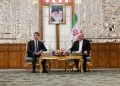 چاوپێکەوتنی نێچیرڤان بارزانی و سەرۆکی پەرلەمانی ئێران