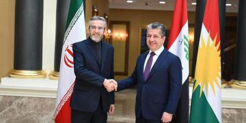 عەلی باقری لە گەڵ سەرۆک وەزیرانی هەرێمی کوردستان کۆبووە