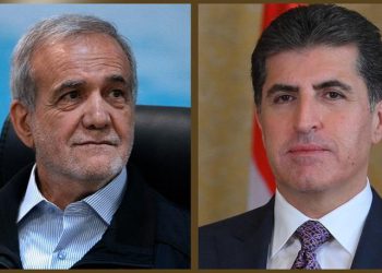 نێچیرڤان بارزانی بە تەلەفوون پیرۆزبایی لە مەسعود پزیشکیان کرد