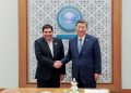 سەرپەرشتیاری سەرۆکایەتی کۆماری ئێران لە گەڵ سەرۆک کۆماری چین کۆبووە