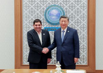 سەرپەرشتیاری سەرۆکایەتی کۆماری ئێران لە گەڵ سەرۆک کۆماری چین کۆبووە