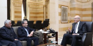 عێراقچی لە گەڵ سەرۆک وەزیرانی لوبنان کۆبووە