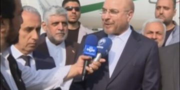 قاڵیباف بۆ گەیاندنی پەیامی پشتیوانی ئێران گەیشتە لوبنان