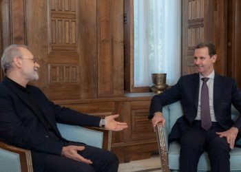 عەلی لاریجانی لە گەڵ بەشار ئەسەد کۆبووە