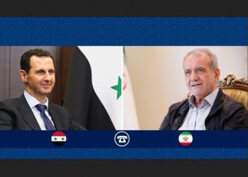 پزیشکیان بۆ بەشار ئەسەد: پشتیوانی لە گەل و حکومەتی سوریا دەکەین