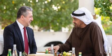 کۆبوونەوەی مەسرور بارزانی و سەرۆکی ئیمارات لە ئەبوزەبی