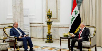 باڵیۆزی ئێران لە بەغدا لە گەڵ سەرۆک کۆماری عێراق کۆبووە