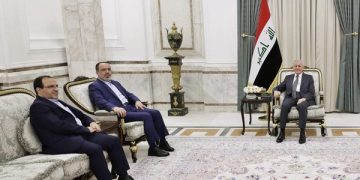 کۆبوونەوەی سەرکۆنسووڵی ئێران لە هەولێر لە گەڵ سەرۆک کۆماری عێراق