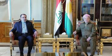 چاوپێکەوتنی سەرکۆنسووڵی نوێی ئێران لە گەڵ مەسعود بارزانی