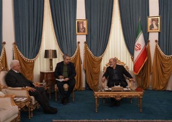 سەرۆکی حەشدی شەعبی لە گەڵ سکرتێری ئەنجومەنی باڵای ئاسایشی نیشتمانیی ئێران کۆبووە