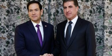 نێچیرڤان بارزانی لە گەڵ وەزیری دەرەوەی ئەمریکا کۆبووە