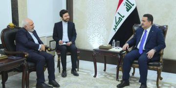 زەریف لە گەڵ سەرۆک وەزیرانی عێراق کۆبووە