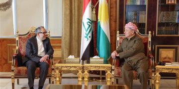 جێگری وەزیری دەرەوەی ئێران لە گەڵ مەسعود بارزانی کۆبووە