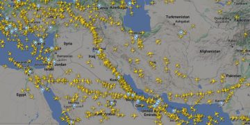 لە ماوەی یەک مانگدا زیاتر لە 18 هەزار گەشت بە ئاسمانی عێراقدا تێپەڕ بووە