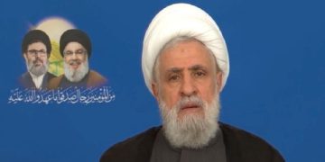 نەعیم قاسم: تەرمی شەهید نەسروڵڵا 23 ی شوبات بە خاک دەسپێردرێت