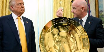 ڕوونوێنی لە جامی جیهانی یانەکانی تۆپی پێ بە ئامادەبوونی دۆناڵد ترەمپ