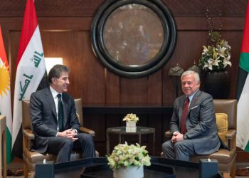 نێچیرڤان بارزانی لە گەڵ شای ئەردەن کۆبووە