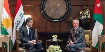 نێچیرڤان بارزانی لە گەڵ شای ئەردەن کۆبووە