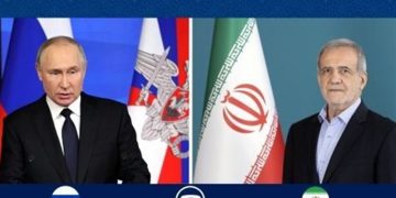 پزیشکیان و پوتین جەخت لە سەر جێبەجێکردنی ڕێکەوتنی ستراتیژیی نێوان ئێران و ڕووسیا دەکەنەوە